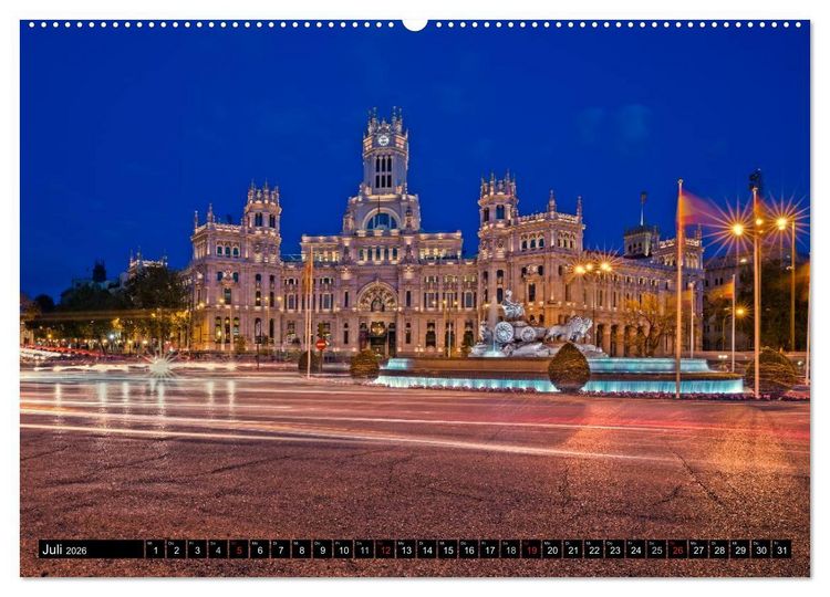 Produktbild: Madrid entdecken (Wandkalender 2026 DIN A2 quer), CALVENDO Monatskalender
