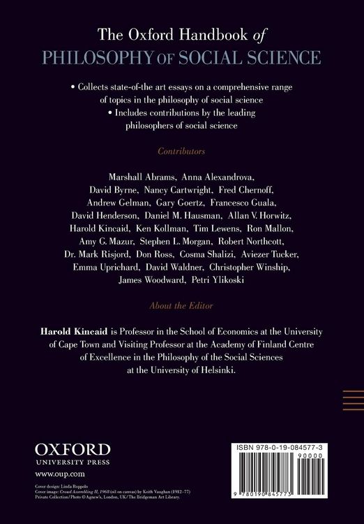 Produktbild: The Oxford Handbook of Philosophy of Social Science