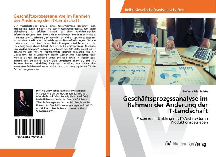 Produktbild: Gesch&auml;ftsprozessanalyse im Rahmen der &Auml;nderung der IT-Landschaft