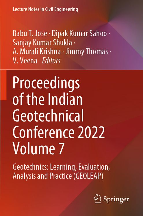 Produktbild: Proceedings of the Indian Geotechnical Conference 2022 Volume 7