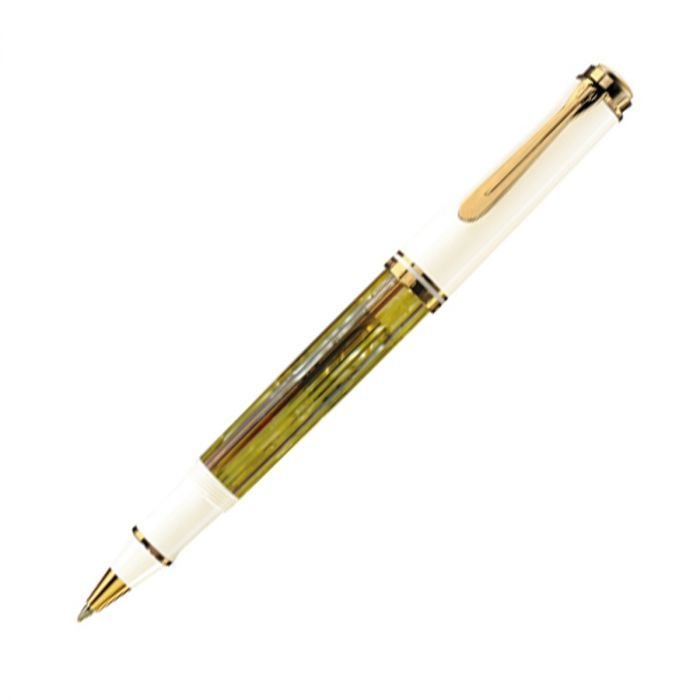 Produktbild: Pelikan Tintenroller Souver&auml;n&reg; R400, 24-Karat vergoldete Zierelemente, Schildpatt-Wei&szlig;