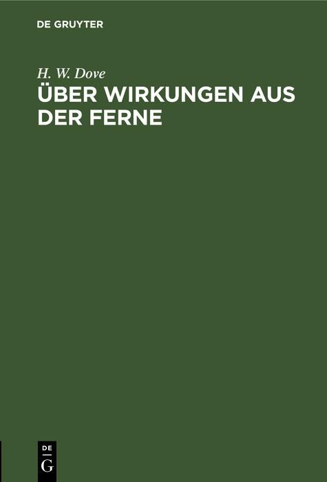 Produktbild: &Uuml;ber Wirkungen aus der Ferne