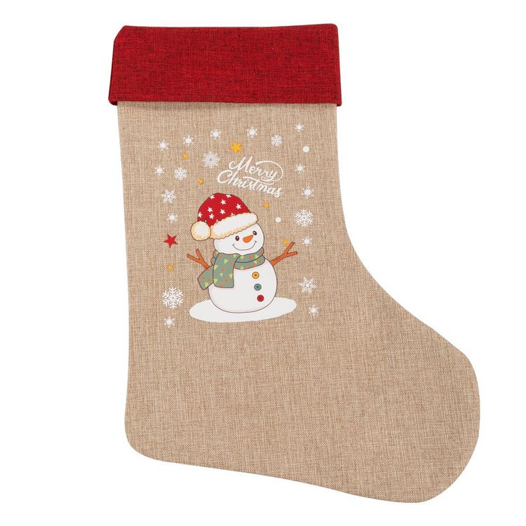 Produktbild: Idena Weihnachtsstrumpf Schneemann 31x46cm
