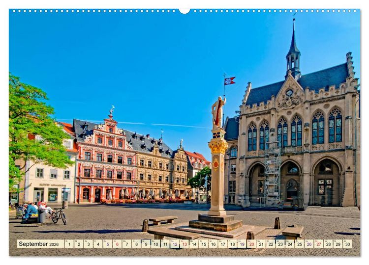 Produktbild: Erfurt - meine Stadt mit viel Herz (hochwertiger Premium Wandkalender 2026 DIN A2 quer), Kunstdruck in Hochglanz