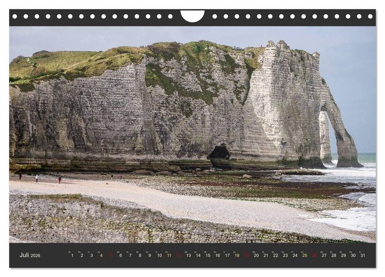 Produktbild: Normandie - Raue K&uuml;ste und malerische Hafenst&auml;dte (Wandkalender 2026 DIN A4 quer), CALVENDO Monatskalender