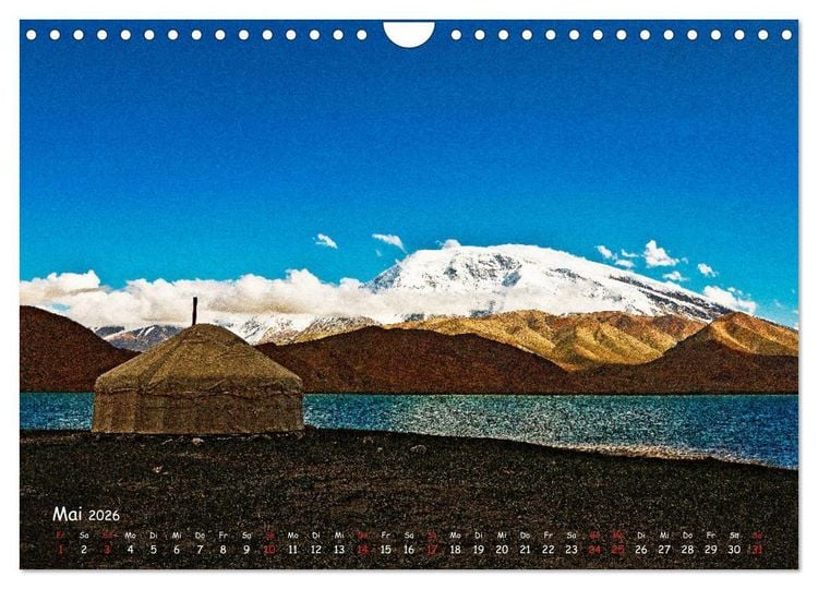 Produktbild: Faszinierende Landschaften entlang der chinesischen Seidenstrasse (Wandkalender 2026 DIN A4 quer), CALVENDO Monatskalender