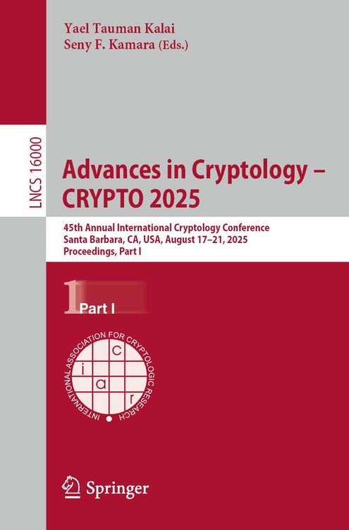Produktbild: Advances in Cryptology - CRYPTO 2025