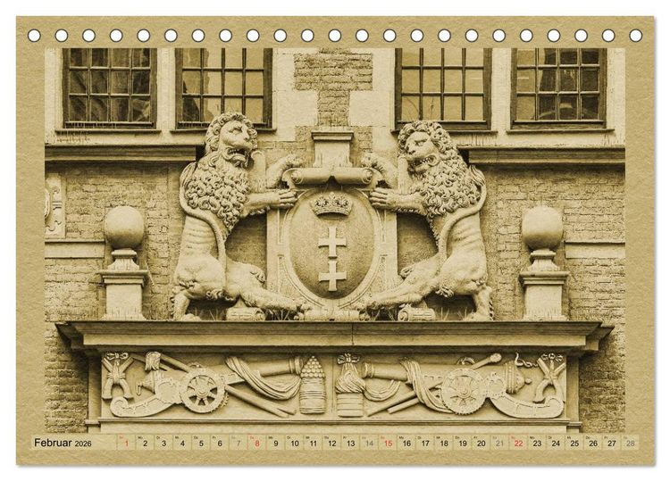 Produktbild: Danzig &ndash; Ein Kalender im Zeitungsstil (Tischkalender 2026 DIN A5 quer), CALVENDO Monatskalender