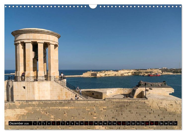 Produktbild: Valletta - Malta (Wandkalender 2026 DIN A3 quer), CALVENDO Monatskalender