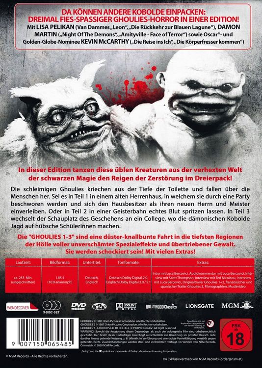 Produktbild: Ghoulies 1-3