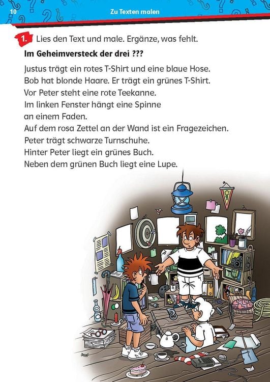 Produktbild: Die drei ??? Kids: Mein &Uuml;bungsheft Deutsch 2. Klasse - Fl&uuml;ssig lesen