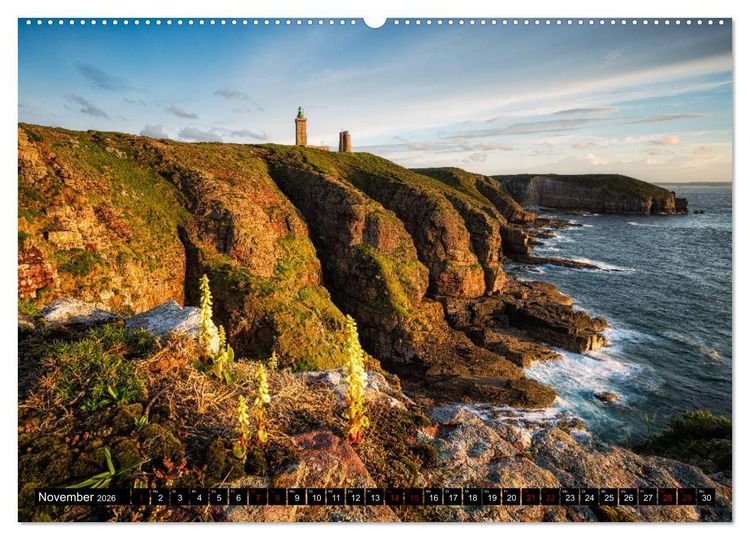 Produktbild: Normandie und Bretagne: Zwischen Leuchtt&uuml;rmen und felsigen K&uuml;sten (hochwertiger Premium Wandkalender 2026 DIN A2 quer), Kunstdruck in Hochglanz