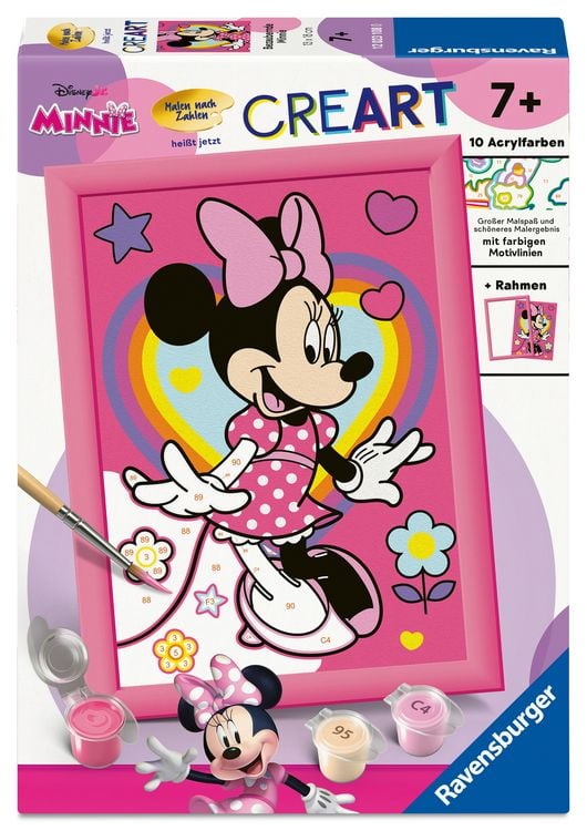 Produktbild: Ravensburger CreArt - Malen nach Zahlen 12023108 - Bezaubernde Minnie - Kinder ab 7 Jahren