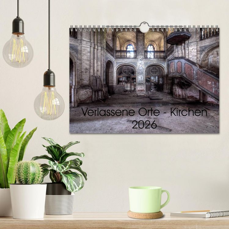 Produktbild: Verlassene Ort - Kirchen (Wandkalender 2026 DIN A4 quer), CALVENDO Monatskalender