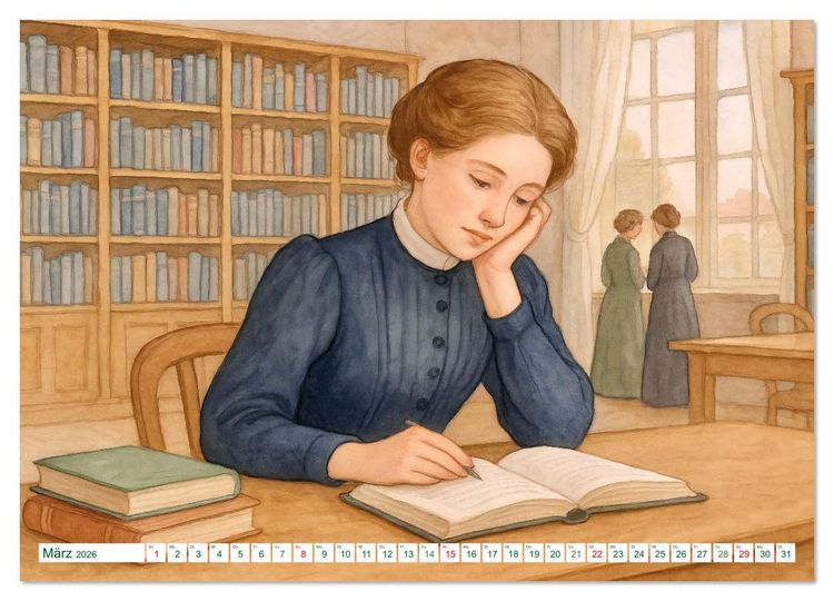 Produktbild: Selma Lagerl&ouml;f (Wandkalender 2026 DIN A4 quer), CALVENDO Monatskalender