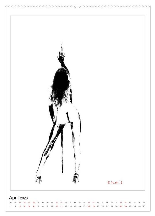 Produktbild: 2 MODELS - ABOUT ME UND GABRIELA - Bodypainting Skizzen Zenga Fotografie (Wandkalender 2026 DIN A2 hoch), CALVENDO Monatskalender