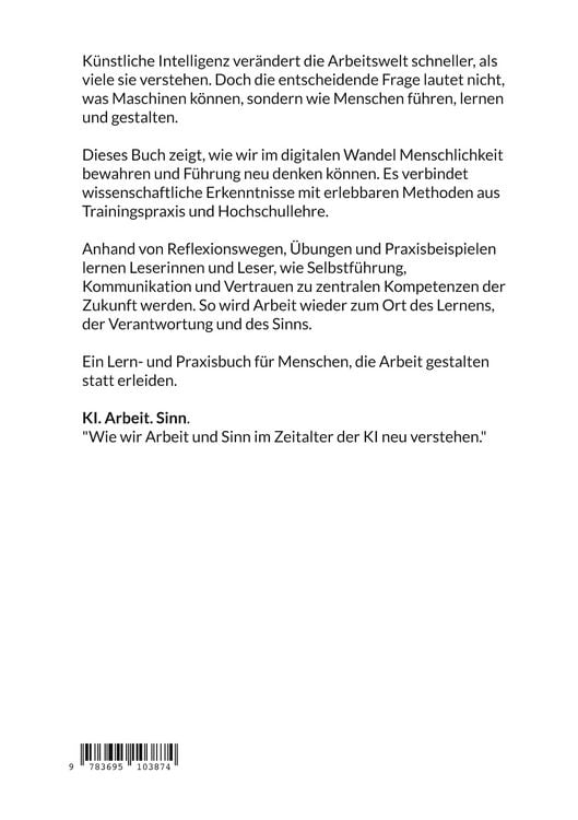 Produktbild: KI. Arbeit. Sinn.
