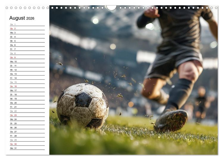 Produktbild: Fu&szlig;ball Kalender - Das Spiel unseres Lebens (Wandkalender 2026 DIN A3 quer), CALVENDO Monatskalender