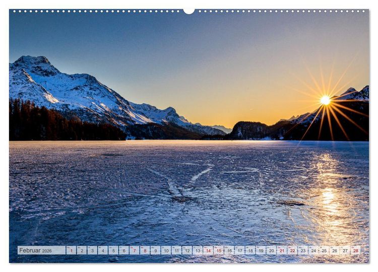 Produktbild: Silsersee Engadin (Wandkalender 2026 DIN A2 quer), CALVENDO Monatskalender