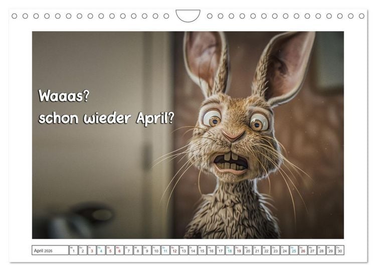 Produktbild: Humorvoll durch das Jahr (Wandkalender 2026 DIN A4 quer), CALVENDO Monatskalender