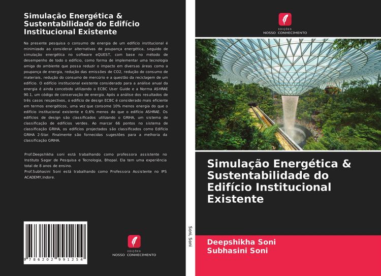Produktbild: Simula&ccedil;&atilde;o Energ&eacute;tica & Sustentabilidade do Edif&iacute;cio Institucional Existente