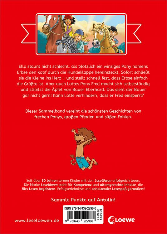 Produktbild: Die sch&ouml;nsten Lesel&ouml;wen-Geschichten zum Lesenlernen - Ponys und Pferde