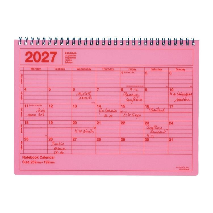 Produktbild: MARK'S 2027 Notebook Calendar M // Neon Pink