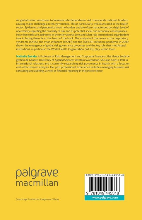Produktbild: Global Risk Governance in Health