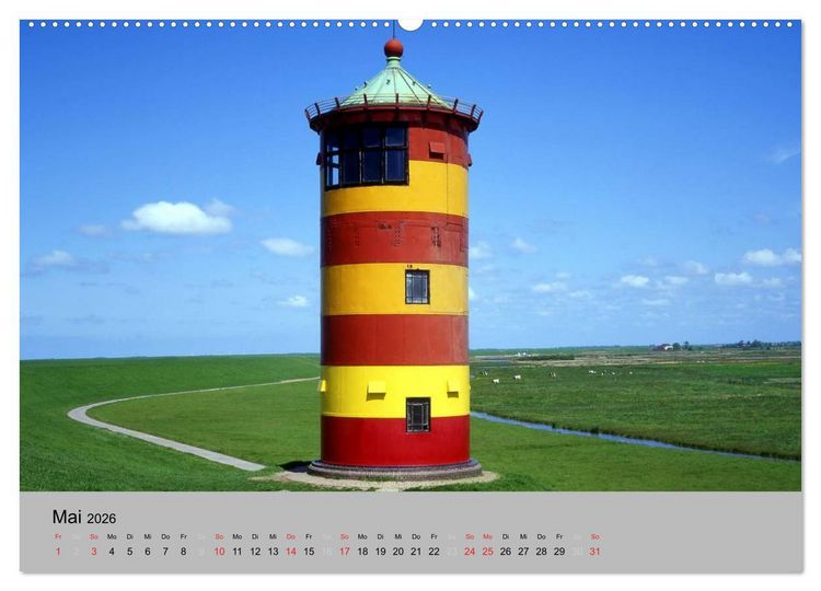 Produktbild: Ostfriesland an der Nordseek&uuml;ste (hochwertiger Premium Wandkalender 2026 DIN A2 quer), Kunstdruck in Hochglanz