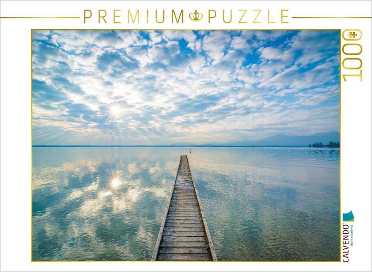 Produktbild: CALVENDO Puzzle Steg am Chiemsee | 1000 Teile Lege-Gr&ouml;&szlig;e 64x48cm Foto-Puzzle f&uuml;r gl&uuml;ckliche Stunden