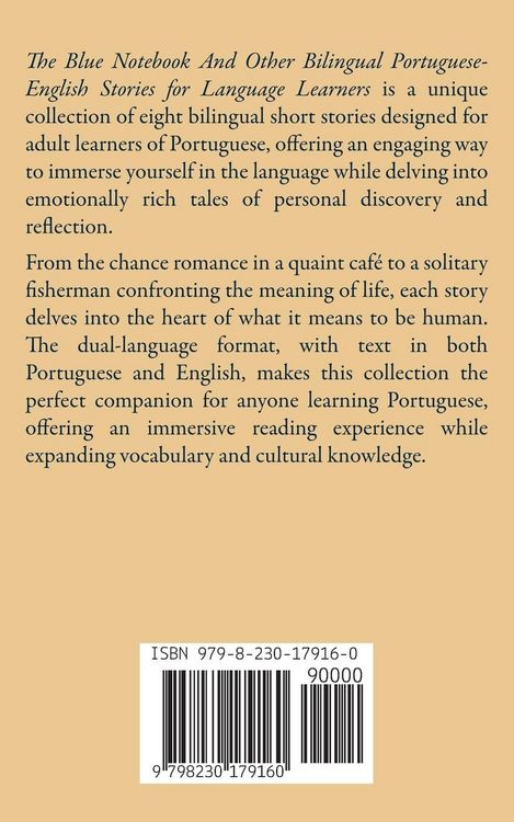Produktbild: The Blue Notebook And Other Bilingual Portuguese-English Stories for Language Learners