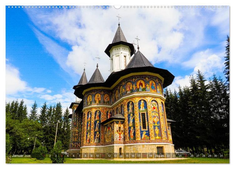 Produktbild: Kl&ouml;ster in der Bucovina (Wandkalender 2026 DIN A2 quer), CALVENDO Monatskalender