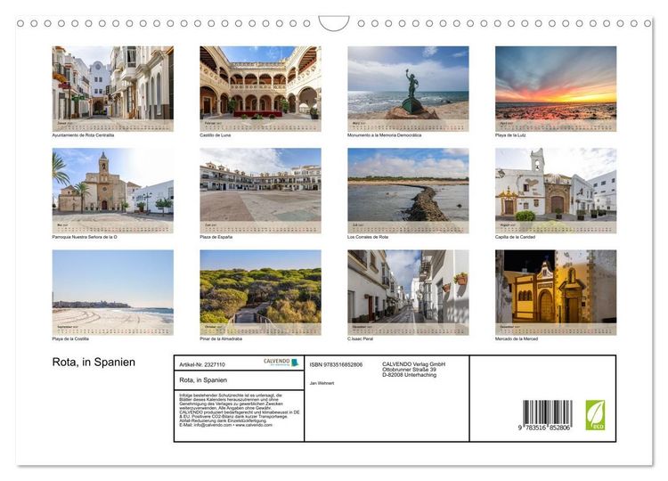 Produktbild: Rota, in Spanien (Wandkalender 2027 DIN A3 quer), CALVENDO Monatskalender