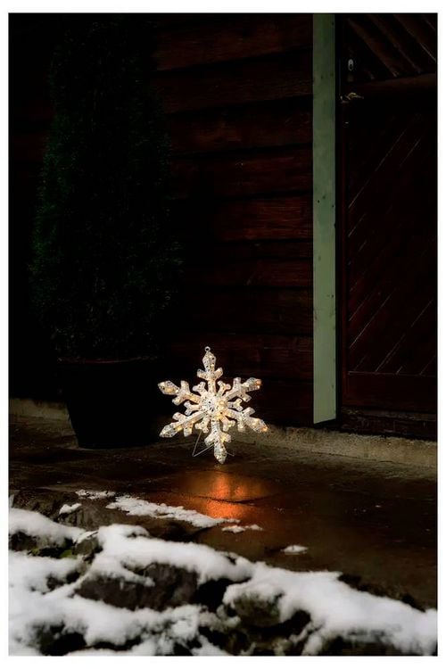 Konstsmide 4412-803 Weihnachtsdeko, sonstige Schneeflocke Bernstein LED Weiß dimmbar kaufen