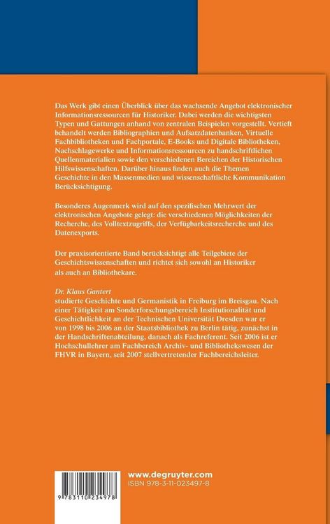 Produktbild: Elektronische Informationsressourcen f&uuml;r Historiker