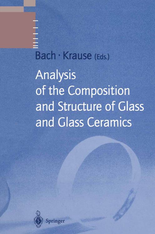 Produktbild: Analysis of the Composition and Structure of Glass and Glass Ceramics