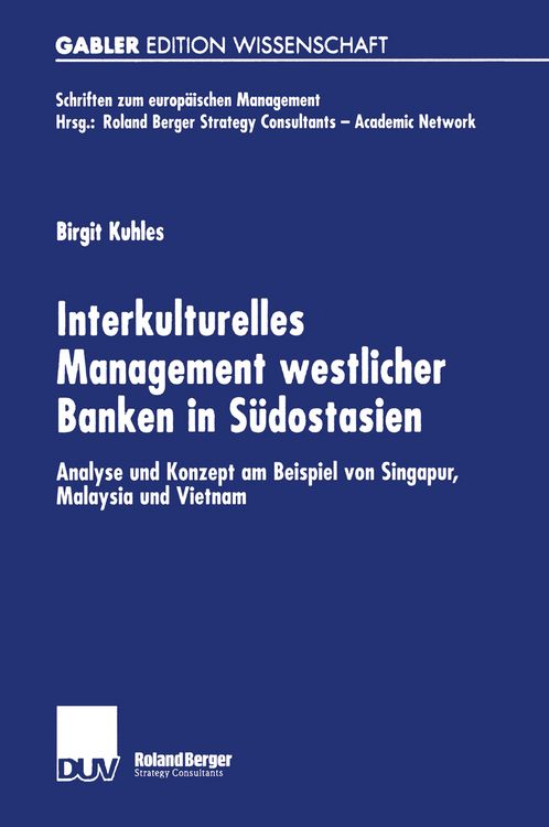 Produktbild: Interkulturelles Management westlicher Banken in S&uuml;dostasien