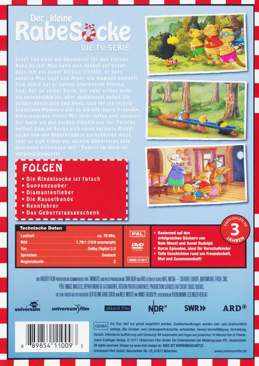 Produktbild: Der kleine Rabe Socke - Die TV-Serie 5