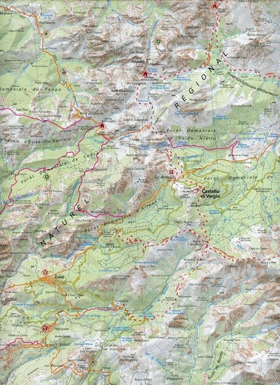 Produktbild: Libris Wanderkarte 08. Haute Corse (GR20) - Balagne - monte Cinto - Restonica -