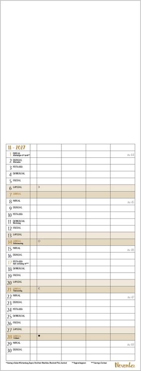 Produktbild: Foto-Malen-Basteln Familientimer gold 2027