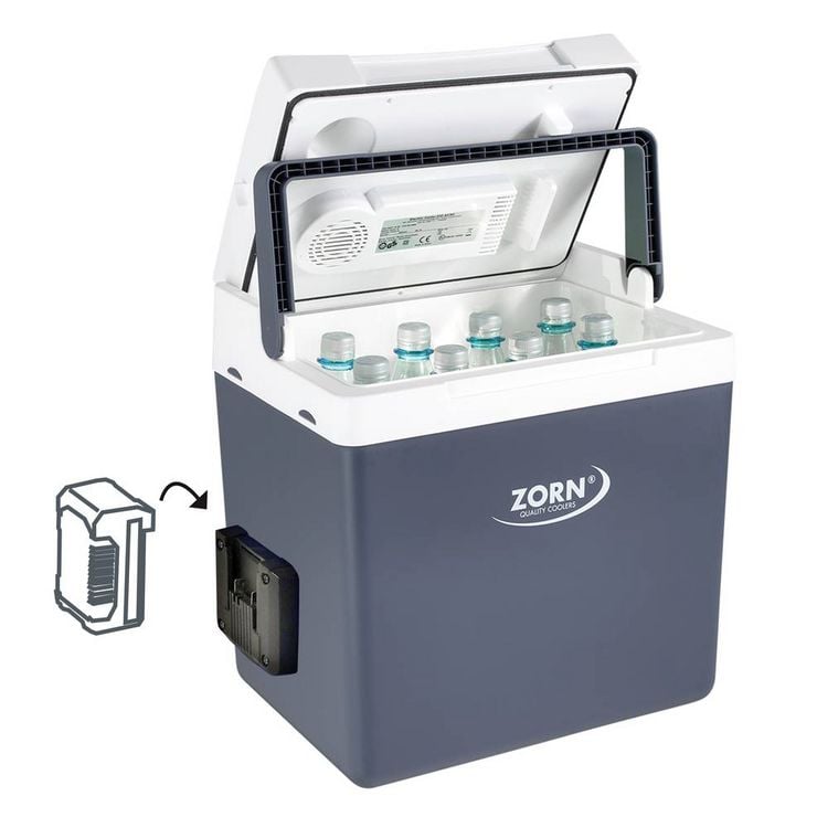 Produktbild: ZORN Z 26 DC PX 12/24V Akku-K&uuml;hlbox Thermoelektrisch 12 V, 18 V, 24 V Grau 25 l K&uuml;hlfunktion: Delta T: bis zu 17&deg;C unter Umgebungstemperatur