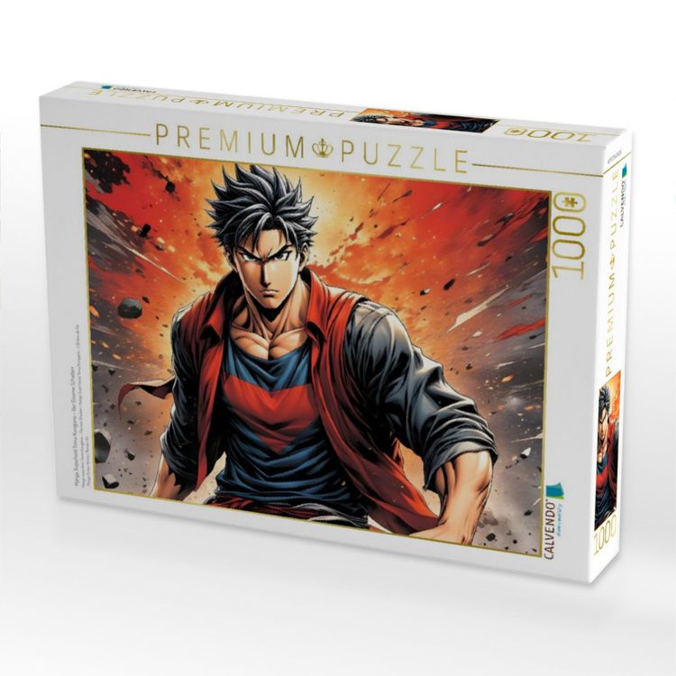 Produktbild: CALVENDO Puzzle Manga Superheld Toma Kurogane - Der Eiserne Schatten | 1000 Teile Lege-Gr&ouml;&szlig;e 64x48cm Foto-Puzzle f&uuml;r gl&uuml;ckliche Stunden