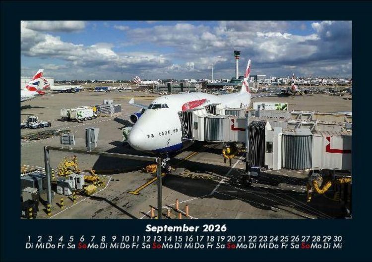 Produktbild: Flugzeuge 2026 Fotokalender DIN A5