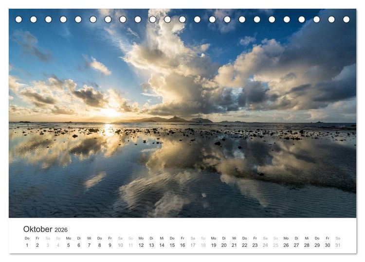 Produktbild: Seychellen - Willkommen im Paradies (Tischkalender 2026 DIN A5 quer), CALVENDO Monatskalender