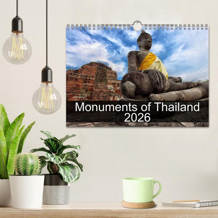 Produktbild: Monuments of Thailand 2026 (Wall Calendar 2026 DIN A4 landscape), CALVENDO 12 Month Wall Calendar