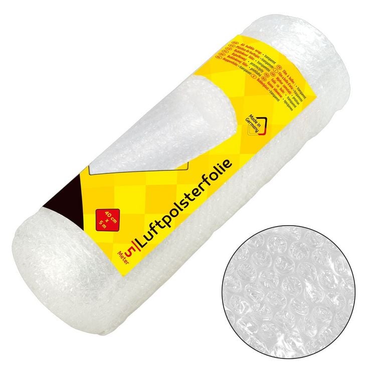 Produktbild: Idena Luftpolsterfolie 70&micro; auf Rolle 40cmx5m