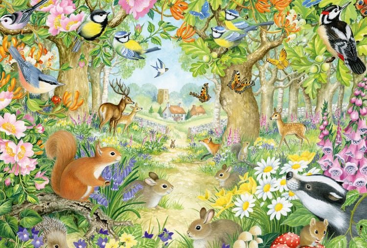 Produktbild: Puzzle Schmidt Spiele Tiere im Wald 100 Teile
