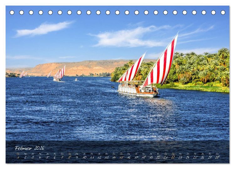 Produktbild: Faszination &Auml;gypten: Kairo - Luxor - Abu Simbel (Tischkalender 2026 DIN A5 quer), CALVENDO Monatskalender