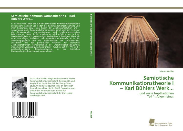 Produktbild: Semiotische Kommunikationstheorie I - Karl B&uuml;hlers Werk...