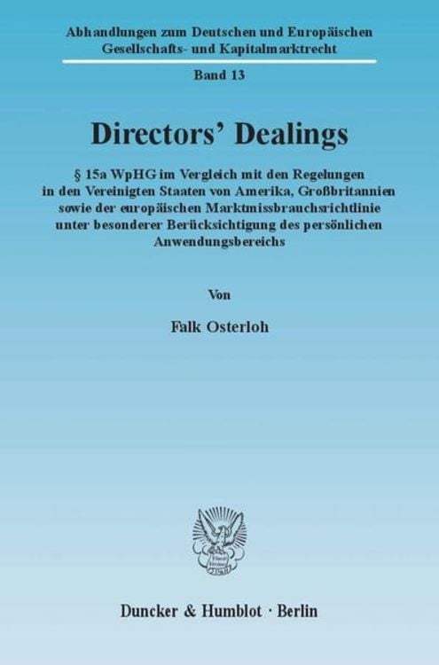 Produktbild: Directors' Dealings.